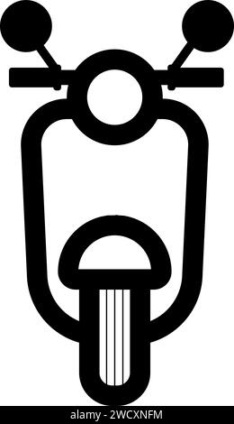 Symbol für Rollerrad. Flacher Vektor Stock Vektor