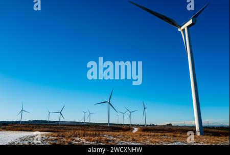 Pateshill Wind Farm, West Lothian, Schottland Stockfoto