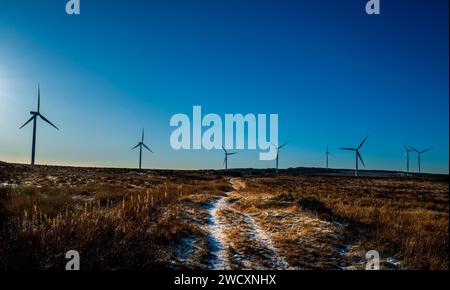 Pateshill Wind Farm, West Lothian, Schottland Stockfoto