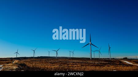 Pateshill Wind Farm, West Lothian, Schottland Stockfoto