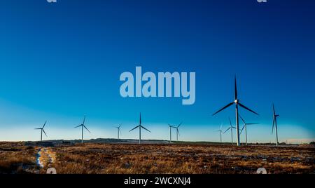 Pateshill Wind Farm, West Lothian, Schottland Stockfoto