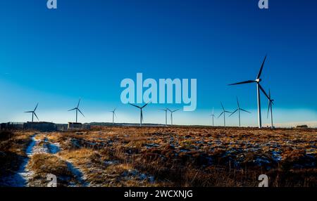 Pateshill Wind Farm, West Lothian, Schottland Stockfoto