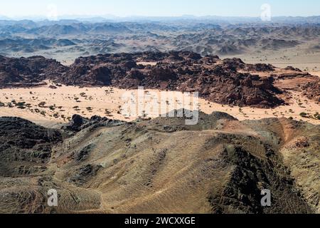 Landschaft während der 10. Etappe der Dakar 2024 am 17. Januar 2024 um Al Ula, Saudi-Arabien Stockfoto