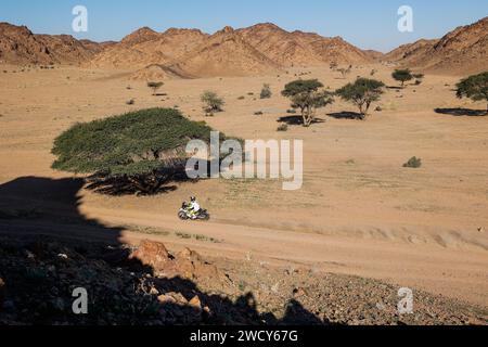 142 SVITKO Stefan (svk), Slovnaft Racing Team, KTM, Motul, Moto, Aktion während der 10. Etappe der Dakar 2024 am 17. Januar 2024 um Al Ula, Saudi-Arabien Stockfoto