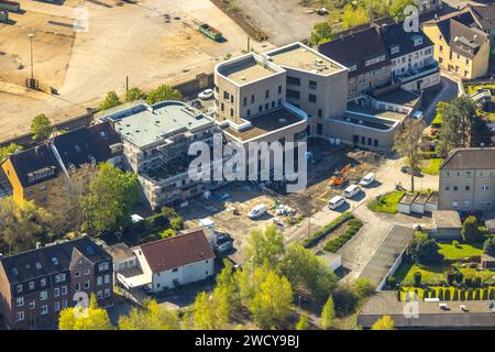 Luftaufnahme, Baustelle Wilhelmstraße und Neubau, Mitte, Hamm, Ruhrgebiet, Nordrhein-Westfalen, Deutschland Stockfoto