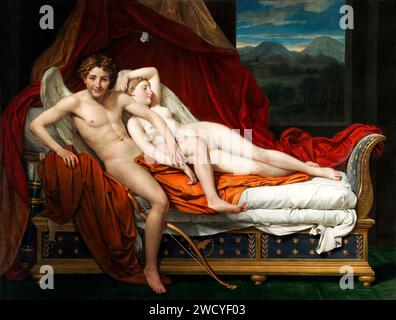 Cupid und Psyche, Gemälde von Jacques-Louis David (1817) Stockfoto