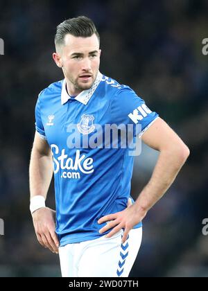 Goodison Park, Liverpool, Großbritannien. Januar 2024. FA Cup Third Round Replay Football, Everton gegen Crystal Palace; Jack Harrison von Everton Credit: Action Plus Sports/Alamy Live News Stockfoto