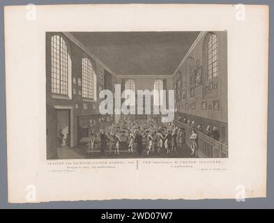 Innenraum des Athenaeum Illustre in Amsterdam, Hermanus Petrus Schouten, 1778 - 1783 Druck Amsterdam Papier Radierung / Gravur Sekundarschulbildung Athenaeum illustre Stockfoto