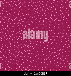 Nahtloses Vektormuster mit abstrakten monochromen verstreuten winzigen Polka Dots, dotter Textildruck. Vektorabbildung Stock Vektor