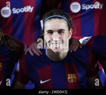 Leganes, Spanien. Januar 2024. Mariona Caldentey aus Barcelona während des Spiels Barcelona FC gegen Real Madrid FC im spanischen Super Cup der Frauen im zweiten Halbfinale im Estadio Municipal de Butarque. Quelle: Isabel Infantes/Empics/Alamy Live News Stockfoto