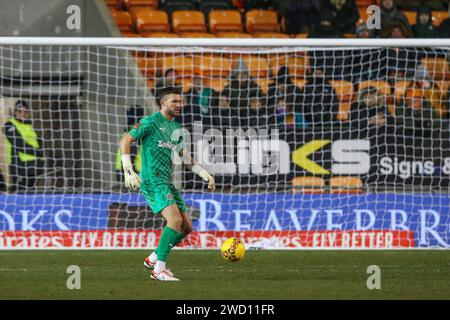 Blackpool, Großbritannien. Januar 2024. Richard O'Donnell von Blackpool während des dritten Runde Replay Matches Blackpool vs Nottingham Forest in der Bloomfield Road, Blackpool, Vereinigtes Königreich, 17. Januar 2024 (Foto: Gareth Evans/News Images) in Blackpool, Vereinigtes Königreich am 17. Januar 2024. (Foto: Gareth Evans/News Images/SIPA USA) Credit: SIPA USA/Alamy Live News Stockfoto