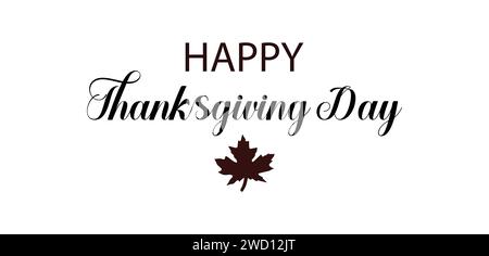 Happy Thanksgiving usa Text Illustration Design Stock Vektor
