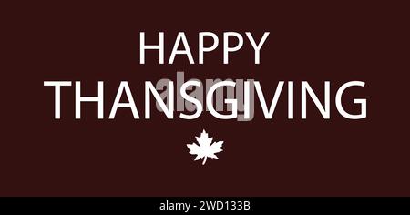 Happy Thanksgiving usa Text Illustration Design Stock Vektor