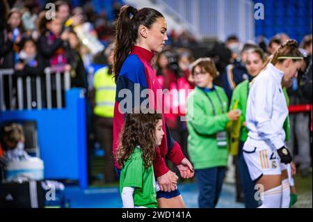 Leganes, Spanien. Januar 2024. Ingrid Engen aus Barcelona war vor dem Halbfinale der Supercopa de Espana Femenina zwischen Barcelona und Real Madrid im Estadio Municipal Butarque zu sehen. Endpunktzahl: Barcelona 4:0 Real Madrid. Quelle: SOPA Images Limited/Alamy Live News Stockfoto