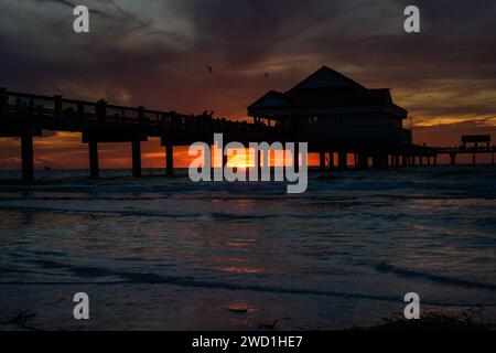 Strand Sonnenuntergang Stockfoto