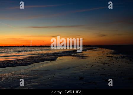 Strand Sonnenuntergang Stockfoto