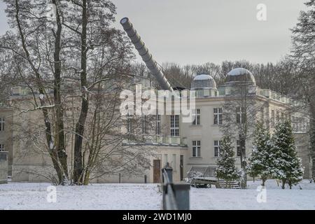 Archenhold Sternwarte im Winter, Alt-Treptow, Treptower Park, Treptow, Treptow-Köpenick, Berlin, Deutschland Stockfoto