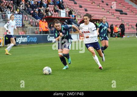 Jodie Hutton & Rosella Ayane 14/01/2024 Tottenham Hotspur Women / Sheffield United Women, FA CUP 4. Runde Stockfoto