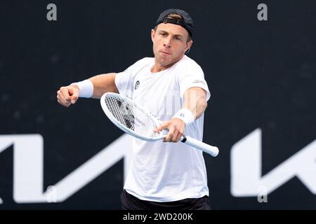 Melbourne, Australien. Januar 2024. MELBOURNE, AUSTRALIEN - 18. JANUAR: Tallon Griekspoor aus den Niederlanden während des 5. Tages der Australian Open im Melbourne Park am 18. Januar 2024 in Melbourne, Australien. (Foto von Andy Cheung/BSR Agency) Credit: BSR Agency/Alamy Live News Stockfoto