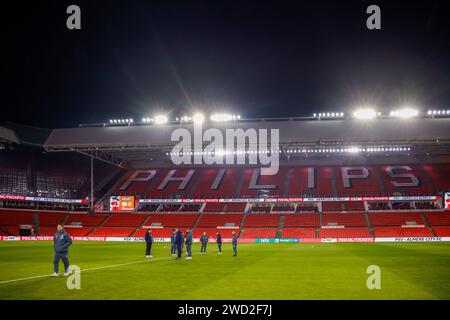 EINDHOVEN, NIEDERLANDE - 17. JANUAR: Überblick über das stadion während des KNVB Beker-Spiels zwischen PSV Eindhoven und FC Twent Stockfoto