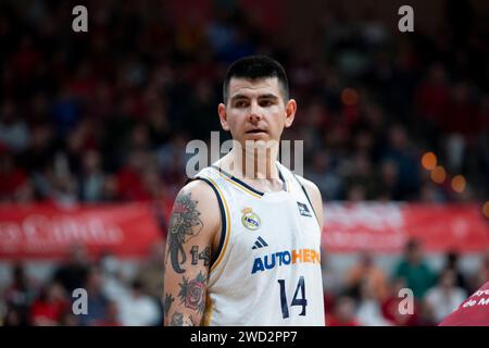Gabriel Deck argentinischer Stürmer, Basketballspieler von Real Madrid, während des Spiels UCAM Murcia CB gegen REAL MADRID Basket, ACB, Endesa Basketball League, Firs Stockfoto