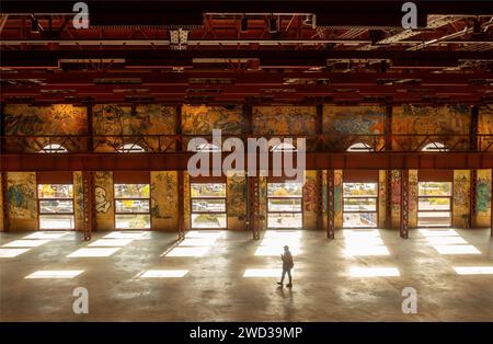 Kraftwerk für Kunstwerke im Stadtteil Gowanus in Brooklyn NYC Stockfoto