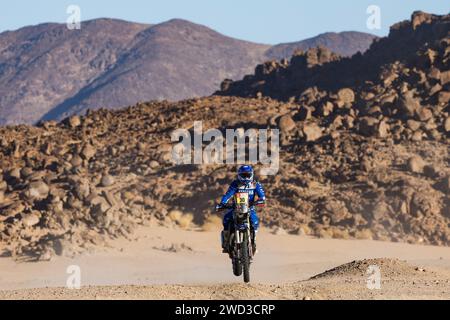 30 MAIO Antonio (PRT), Yamaha Portugal, Yamaha, Moto, Action während der 11. Etappe der Dakar 2024 am 18. Januar 2024 zwischen Al Ula und Yanbu, Saudi-Arabien - Foto Frédéric Le Floc'h/DPPI Credit: DPPI Media/Alamy Live News Stockfoto