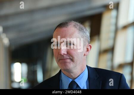 Edinburgh Schottland, Vereinigtes Königreich 18. Januar 2024. Michael Matheson MSP im schottischen Parlament für erste Ministerfragen . Credit sst/alamy Live News Stockfoto