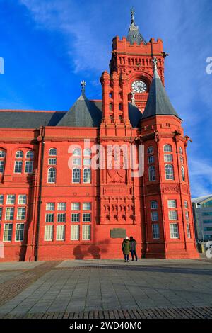 Pierhead Building, Cardiff Bay, Aufgenommen Im Januar 2024 Stockfoto