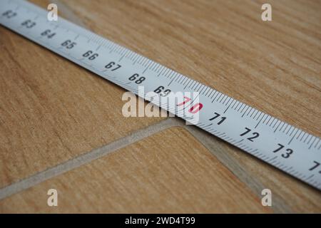 Nahaufnahme Maßstab, 70 Zentimeter Stockfoto