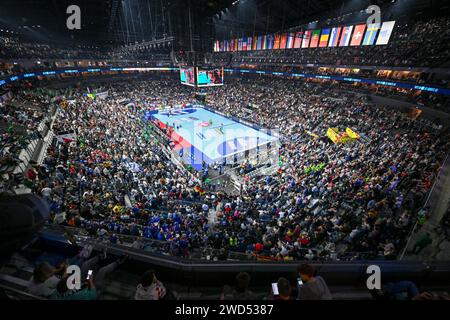 Köln, Deutschland. Januar 2024. Köln Lanxess Arena während des EHF Euro 2024-Spiels von Menâ&#x80;&#x99;zwischen Deutschland und Island Credit: Independent Photo Agency/Alamy Live News Stockfoto