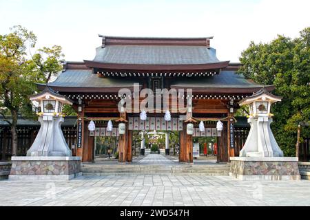 Minatogawa Jinja Shinto-Schrein in Kobe, Präfektur Hyogo, Japan. Stockfoto