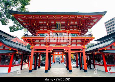 Der Ikuta-Schrein in Kobe, Japan. Stockfoto