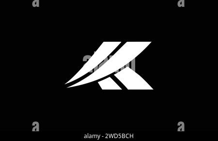 KK, K abstrakte Buchstaben Logo-Monogramm Stock Vektor