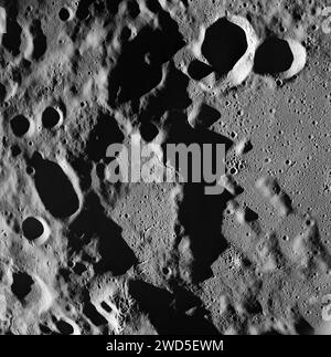 Ansicht des Mondes fern, fotografiert vom Raumschiff Apollo 8, Johnson Space Center, NASA, 24. Dezember 1968 Stockfoto