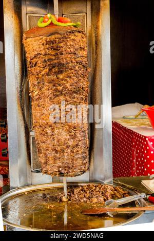 Traditionelle türkische Döner auf pole Stockfoto