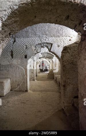 Monumentaler Komplex von San Lorenzo Maggiore beerdigt Neapel - Italien. Stockfoto