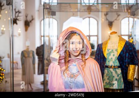 Fotoshooting auf Schloss Moritzburg, Moritzburg, Sachsen, Deutschland Stockfoto