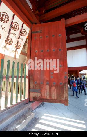 Äußere Tore am Todai-JI-Tempel in Nara, Japan Stockfoto