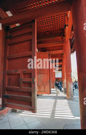 Äußere Tore am Todai-JI-Tempel in Nara, Japan Stockfoto