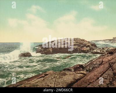 Indian Rock, Narragansett Pier, Washington County, Rhode Island 1900. Stockfoto