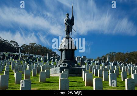 Pacific Garrison Memorial, Presidio of San Francisco, Golden Gate National Recreation Area, San Francisco, Kalifornien Stockfoto