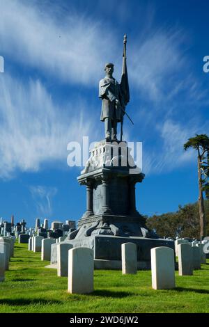 Pacific Garrison Memorial, Presidio of San Francisco, Golden Gate National Recreation Area, San Francisco, Kalifornien Stockfoto