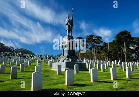 Pacific Garrison Memorial, Presidio of San Francisco, Golden Gate National Recreation Area, San Francisco, Kalifornien Stockfoto