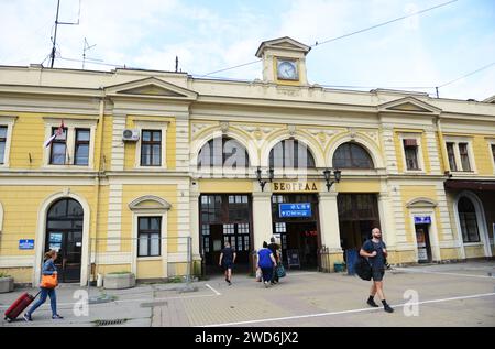 Der Belgrader Hauptbahnhof war zwischen 1885 und 2018 in Betrieb. Belgrad, Serbien. Stockfoto