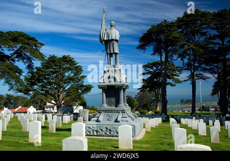 Pacific Garrison Memorial, Presidio of San Francisco, Golden Gate National Recreation Area, San Francisco, Kalifornien Stockfoto