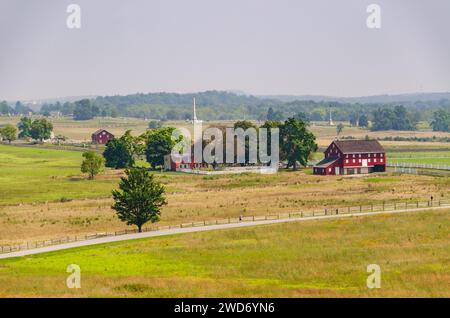 Gettysburg National Military Park, amerikanisches Schlachtfeld im Amerikanischen Bürgerkrieg, in Gettysburg, Pennsylvania, USA Stockfoto