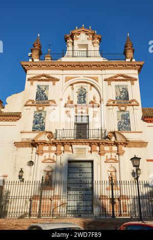 Die Barockkirche zum Hospital de la Caridad, El Arenal, Sevilla, Andalusien, Spanien, Europa. Stockfoto