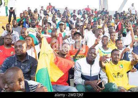 Fußballspieler AFCON 23 in der Elfenbeinküste Stockfoto