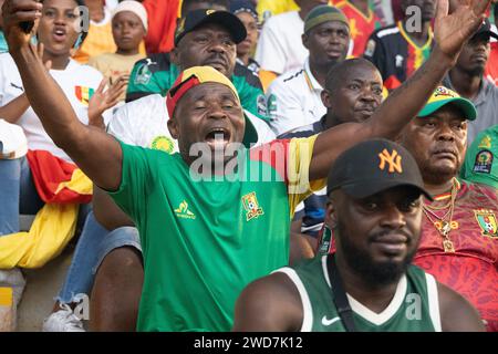 Fußballspieler AFCON 23 in der Elfenbeinküste Stockfoto